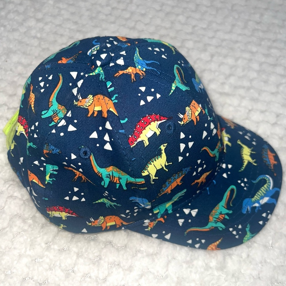 LC Waikiki Toddler Hat Cap Blue/Multi Dino Print Dinosaur Print Adjustable 3Y-4Y